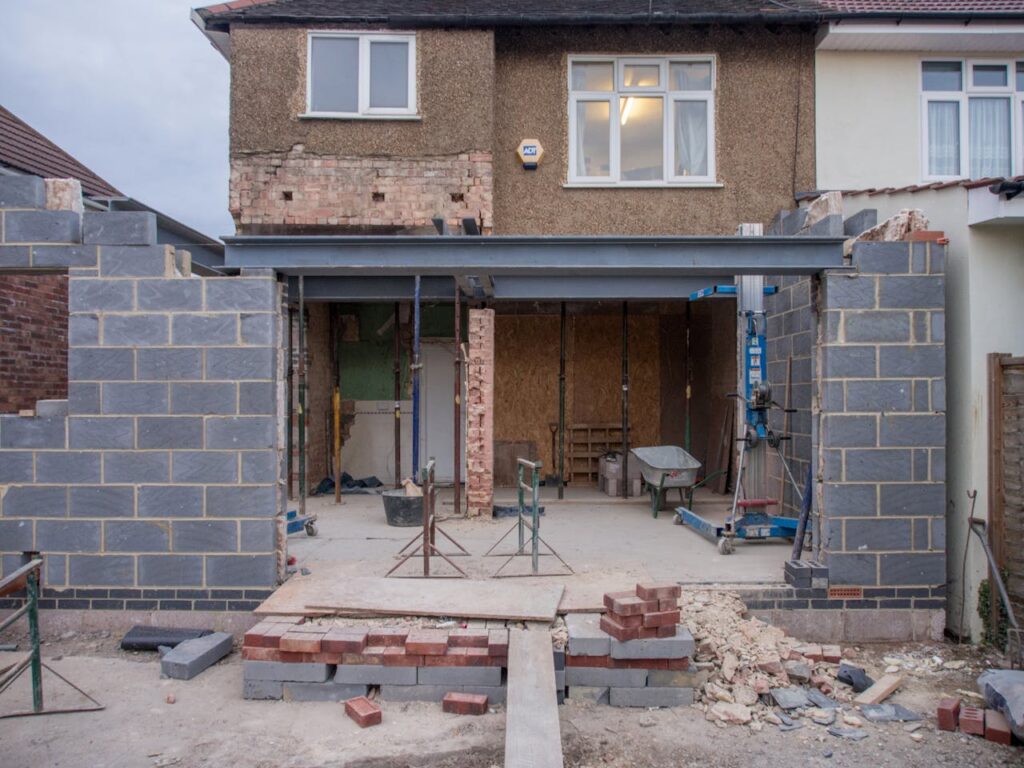 A Brick House Under Construction